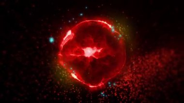 Kozmik enerjinin soyutlanması. Mobil plazma enerjisiyle dolu neon küre ışık yayar ve eşsiz bir uzay atmosferi yaratır..