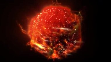 Kozmik enerjinin soyutlanması. Mobil plazma enerjisiyle dolu neon küre ışık yayar ve eşsiz bir uzay atmosferi yaratır..