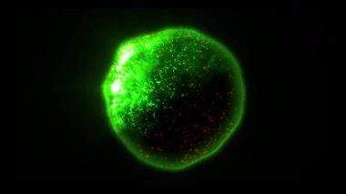 Kozmik enerjinin soyutlanması. Mobil plazma enerjisiyle dolu neon küre ışık yayar ve eşsiz bir uzay atmosferi yaratır..