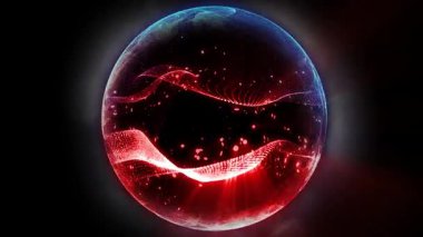 Kozmik enerjinin soyutlanması. Mobil plazma enerjisiyle dolu neon küre ışık yayar ve eşsiz bir uzay atmosferi yaratır..