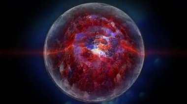 Kozmik enerjinin soyutlanması. Mobil plazma enerjisiyle dolu neon küre ışık yayar ve eşsiz bir uzay atmosferi yaratır..