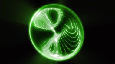 Enerjik oval küre dalgalar ve ışıkla oynar. Eşsiz inci desenler yaratır. Yeni bir hayat yaratır..