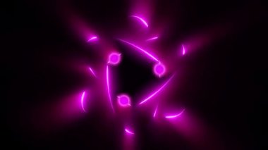 Dönen proton ve nötronları gösteren bir atomun 3 boyutlu çizimi.