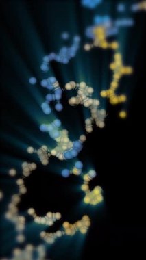  Bu video insan DNA 'sı, mikrobiyoloji, RNA proteini, farmasötik sağlık, genetik, kök hücre araştırmaları, sağlık hizmetleri veya insan genomu için mükemmel bir konsept oluşturur.. 