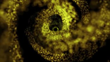 Büyüleyici bir manzara. Galaksinin spirali düzgün bir şekilde döner, göktaşları ve plazma akıntıları yayar..