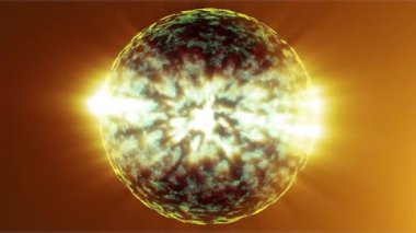 Plazma enerji küresi ışık ve enerji dalgaları yayıyor.