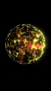 Elektrik boşalımının yıldırımlarının oluştuğu bir enerji küresi..