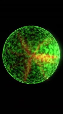 Elektrik boşalımının yıldırımlarının oluştuğu bir enerji küresi..