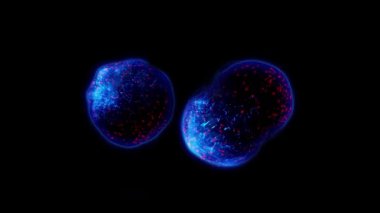 Yaşayan bir organizmanın hücreleri bölünür, kontrol edilemeyen büyüme ve hücre ve bakterilerin çoğalma sürecini açıkça gösterir..