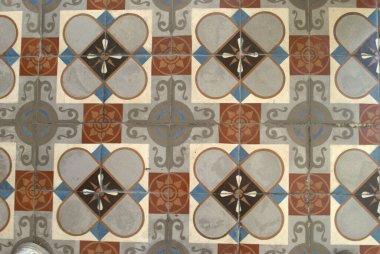 seramik bir fayans mozaiği