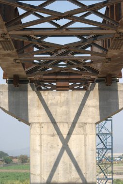 Şehirdeki demiryolu köprüsü