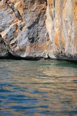 Tekneden deniz manzarası.