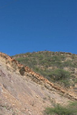 İsrail 'deki Negev Çölü' nün güzel manzarası