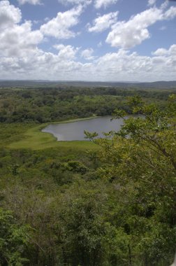 Güzel göl manzarası