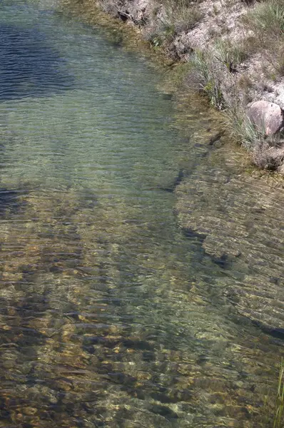 water stream on the river