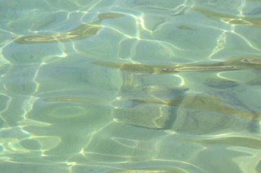 Havuzda yansıması olan su yüzeyi