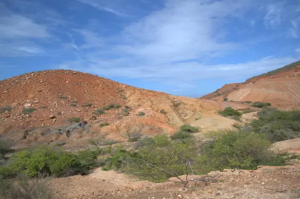 İsrail 'in kuzeyindeki Negev Çölü manzarası.
