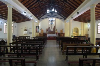 Kilisenin içi, arka plan olarak fotoğraf, dijital görüntü.