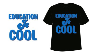 Bir kitap ve tipografi resimli gömlek tasarımı, Okula Dönüş, Okula Dönüş Günü, Eğitim, Öğrenme, Öğrenme, Cennet, Okul Günleri, Okul Zamanı, Okul Sırt Çantası Harfleri,