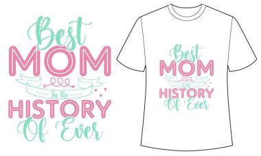 En iyi anne tişört tasarımı, gelmiş geçmiş en iyi kız tişört tasarımı Serbest vektör, anne, hayvan, tipografi, anne, tasarım, mutlu, komik, sanat, baskı