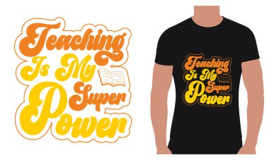 T-shirt ya da poster tasarımı.