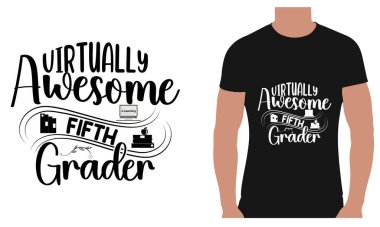 Ben harika bir gömlek tasarımıyım. vektör illüstrasyonu