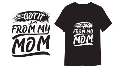 En iyi anne-kız tişört tasarımı.