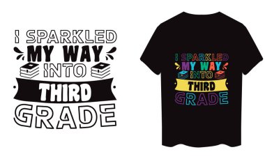 Tişört için tipografi tasarımı.