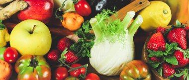 farklı sebze ve meyve türleri