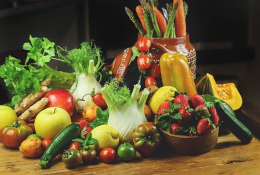 Sepette taze sebzeler