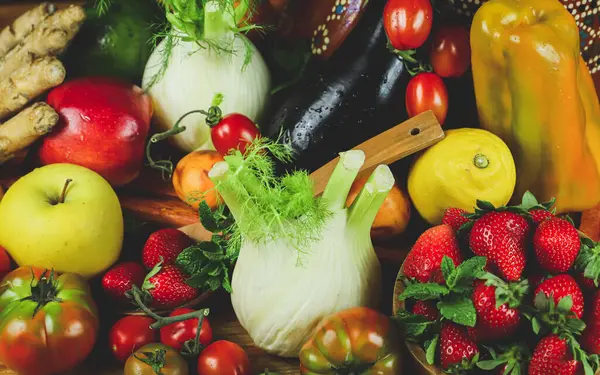 farklı sebze ve meyve türleri