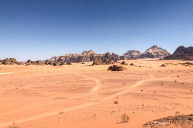 Wadi rum çöl manzara, Jordan