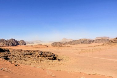 Wadi rum çöl manzara, Jordan