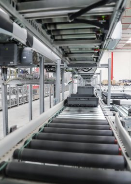 Fabrikanın modern iç mimarisi..