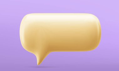 Vektör illüstrasyon parlak boş sarı konuşma baloncukları. Diyalog bulutu konuşan pencere