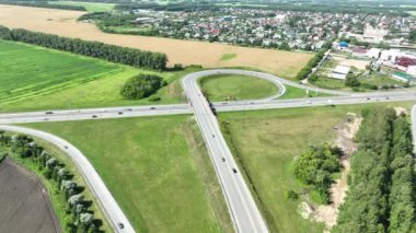 Yol kavşağı Üstten Görünüm