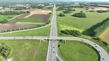 Yol kavşağı Üstten Görünüm