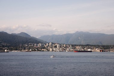 Vancouver, British Columbia, Kanada sahil şeridi.
