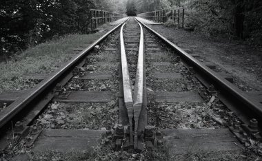 İnsanın aklını karıştıran garip bir demiryolu hattı görüntüsü (Polonya 'da Kashubia' da çekilmiş bir fotoğraf))