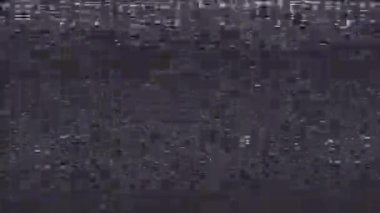 VHS Statik Gürültü ve Arıza Efekti Koyu Arkaplan Bozukluğu Efekti