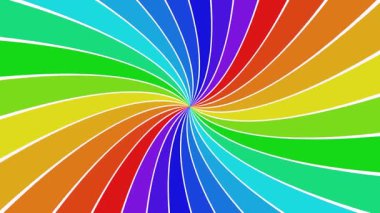 Canlı Spiral Gökkuşağı Deseni Dinamik ve Renkli Soyut Görsel Deneyim Oluşturuyor