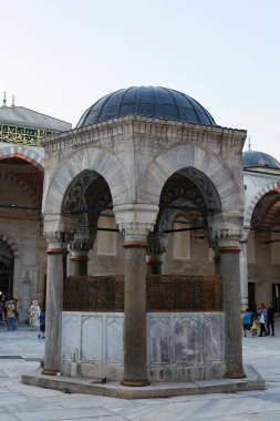 İstanbul, Türkiye - 31 Temmuz 2018: İstanbul 'daki Cami' nin İçi