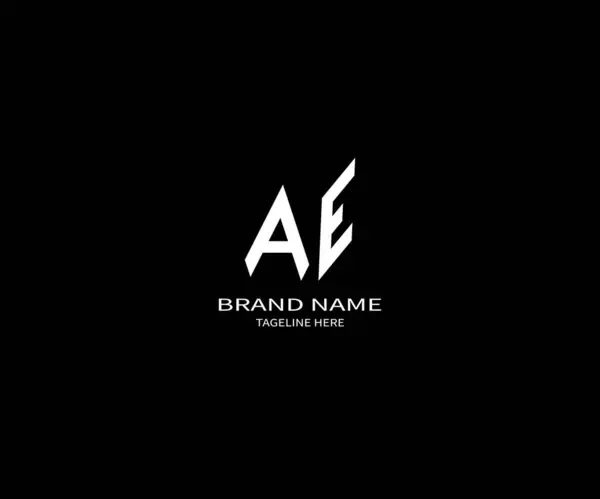 AE harfli logo tasarımı. Eşsiz çekici yaratıcı modern AE başlangıç tabanlı harf simgesi logosu.