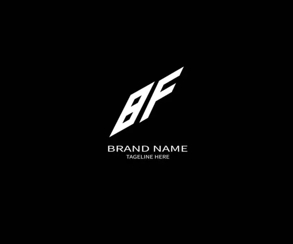 BF harfli logo tasarımı. Eşsiz çekici yaratıcı modern BF başlangıç tabanlı harf simgesi logosu