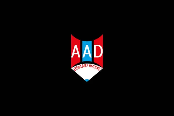 AAD harfli logo vektör tasarımı, AAD basit ve modern logo. AAD lüks alfabe tasarımı
