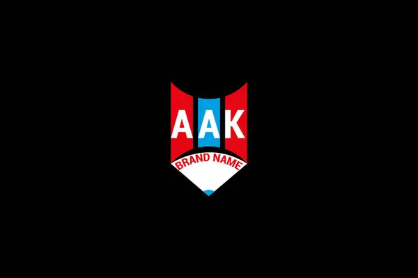 AAK harfli logo vektör tasarımı, AAK basit ve modern logo. AAK lüks alfabe tasarımı