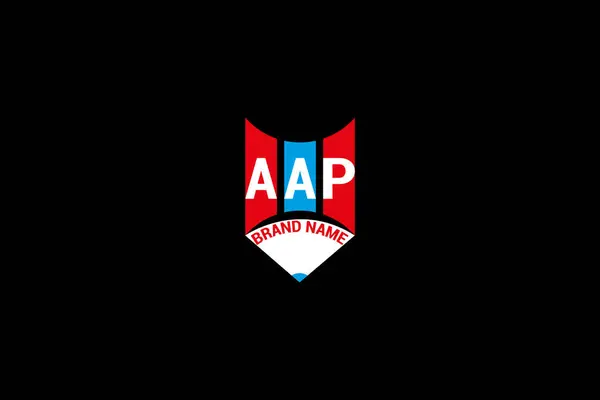 AAP harfli logo vektör tasarımı, AAP basit ve modern logo. AAP lüks alfabe tasarımı