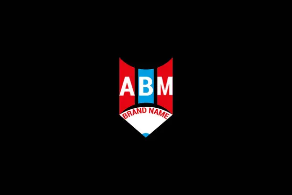 ABM harfli logo vektör tasarımı, ABM basit ve modern logo. ABM lüks alfabe tasarımı