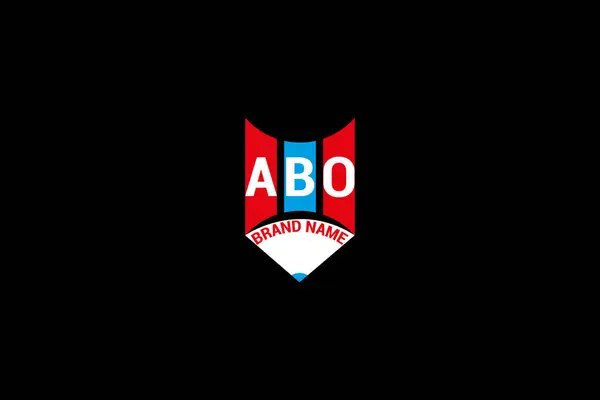 ABO harfli logo vektör tasarımı, ABO basit ve modern logo. ABO lüks alfabe tasarımı
