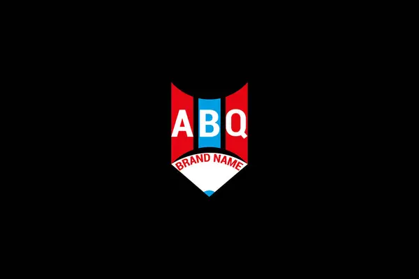 ABQ Üçgen harfli logo dizaynı. Üçgen şekilli. Monogram harfi ABQ logo tasarım vektörü şablonu.
